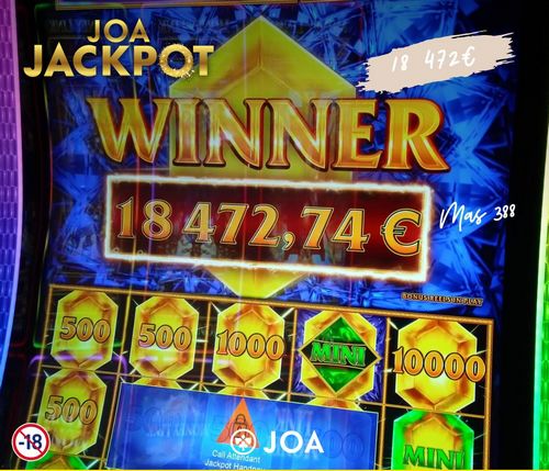 jackpot de 18472 euros sur la machine a sous valley of the tiger au casino joa de fecamp